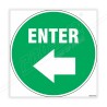 Enter Left Arrow Floor Marking Sign| Protector FireSafety