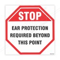 STOP Ear Protection Required Floor Marking Sign| Protector FireSafety