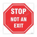 STOP Not An Exit Floor Marking Sign| Protector FireSafety