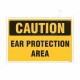 Ear Protection Area Caution Sign