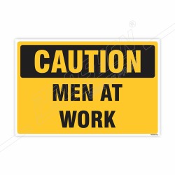 Men At Work Caution Sign| Protector FireSafety