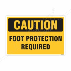 Foot Protection Required Caution Sign| Protector FireSafety