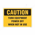 Turn Equipment Power Off Caution Sign| Protector FireSafety