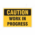 Work In Progress Caution Sign| Protector FireSafety