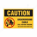Underground Cable Caution Sign| Protector FireSafety