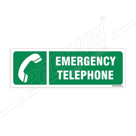 Emergency Telephone Sign| Protector FireSafety
