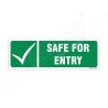 Safe For Entry Sign| Protector FireSafety