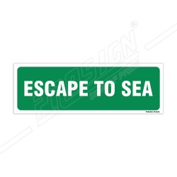 Escape To Sea Sign| Protector FireSafety