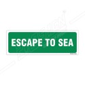 Escape To Sea Sign| Protector FireSafety