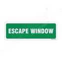 Escape Window Sign| Protector FireSafety