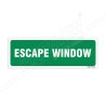 Escape Window Sign| Protector FireSafety