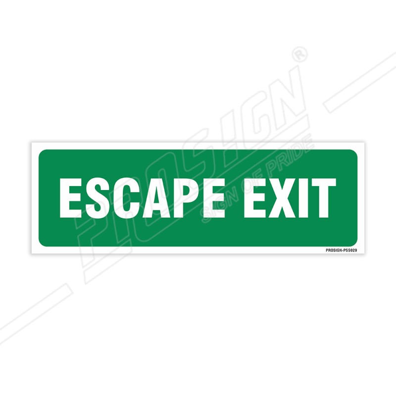 Escape Exit Sign| Protector FireSafety