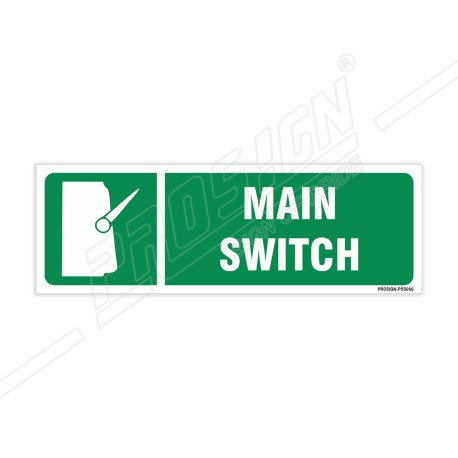 Main Switch Sign| Protector FireSafety