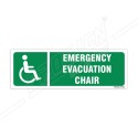 Emergency Evacuation Chair Sign| Protector FireSafety