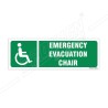 Emergency Evacuation Chair Sign| Protector FireSafety