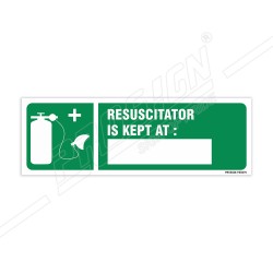 Resuscitator Is Kept At Sign| Protector FireSafety