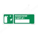 Resuscitator Is Kept At Sign| Protector FireSafety