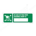 In Case Of Fire Your Assembly Point Is Sign| Protector FireSafety