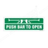 Push Bar To Open Sign| Protector FireSafety