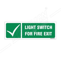 Light Switch For Fire Exit Sign| Protector FireSafety