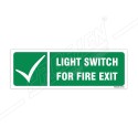 Light Switch For Fire Exit Sign| Protector FireSafety