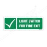 Light Switch For Fire Exit Sign| Protector FireSafety