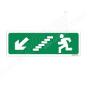 Stair With Left Down Arrow Sign| Protector FireSafety
