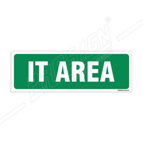 IT Area Sign| Protector FireSafety