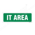 IT Area Sign| Protector FireSafety