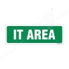 IT Area Sign| Protector FireSafety