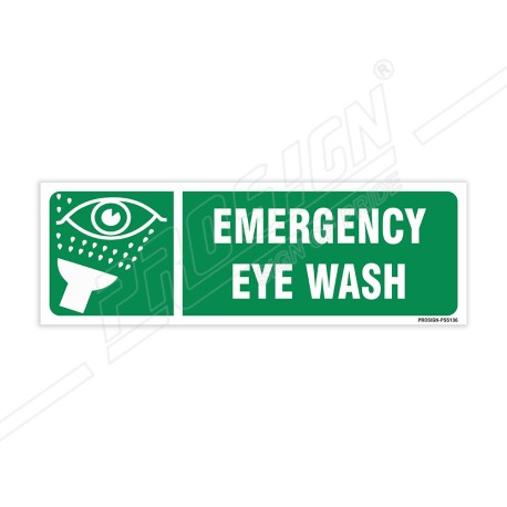 Emergency Eye Wash Sign| Protector FireSafety
