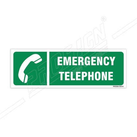 Emergency Telephone Sign| Protector FireSafety