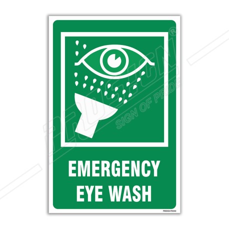 Emergency Eye Wash Sign| Protector FireSafety