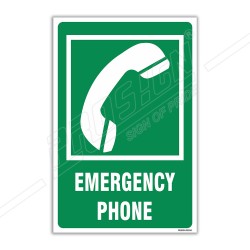 Emergency Phone Sign| Protector FireSafety