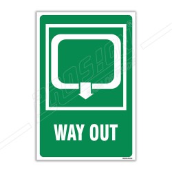 Way Out Sign| Protector FireSafety