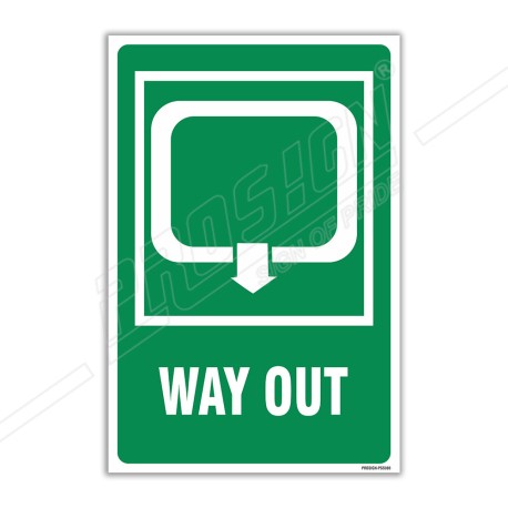 Way Out Sign| Protector FireSafety