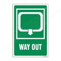 Way Out Sign| Protector FireSafety