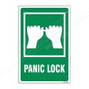 Panic Lock Sign| Protector FireSafety