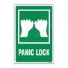 Panic Lock Sign| Protector FireSafety