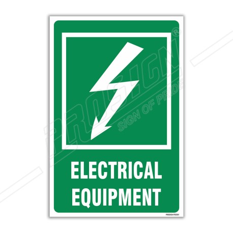 Electrical Equipment Sign| Protector FireSafety