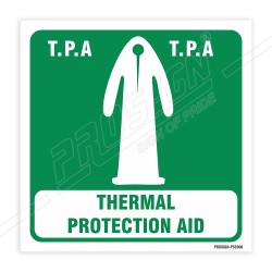 Thermal Protection Aid Sign| Protector FireSafety