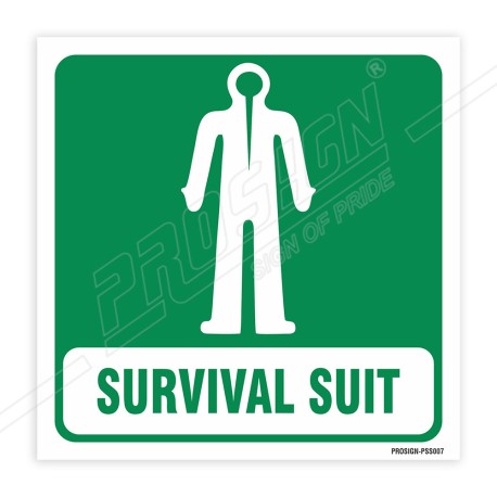 Survival Suit Sign| Protector FireSafety