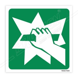 Emergency Break Glass Sign| Protector FireSafety