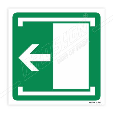Slide To Open Sign| Protector FireSafety