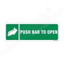 Push Bar To Open Sign| Protector FireSafety