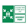 Assembly Point English & Hindi Sign| Protector FireSafety