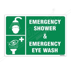 Emergency Shower & Eye Wash Sign| Protector FireSafety