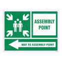 Way To Assembly Point Sign| Protector FireSafety