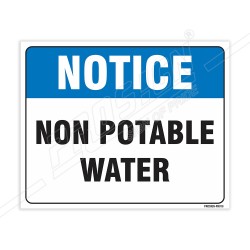 Non Potable Water Notice Sign| Protector FireSafety