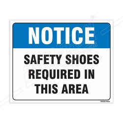 Safety Shoes Required In This Area Notice Sign| Protector FireSafety